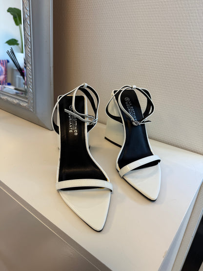 Nina heels white