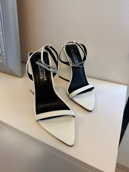Nina heels white