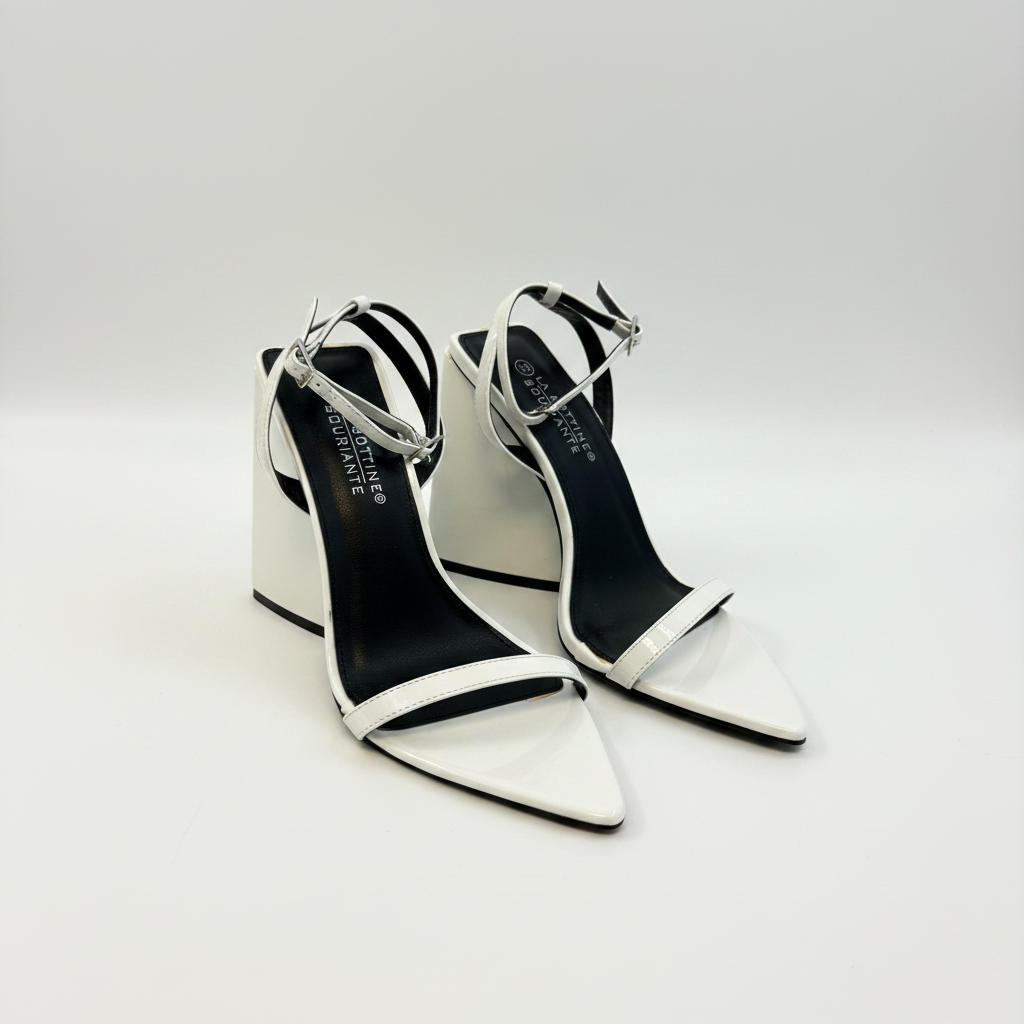 Nina heels white