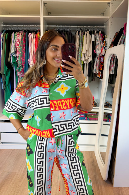 Fashion two piece colorful