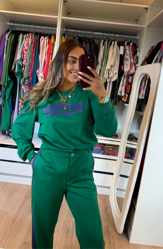 Jane jogger two piece green