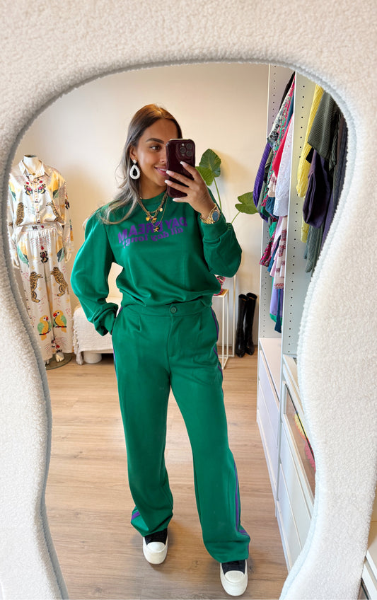 Jane jogger two piece green