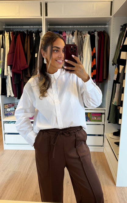 Tailored jogger straight fit choco