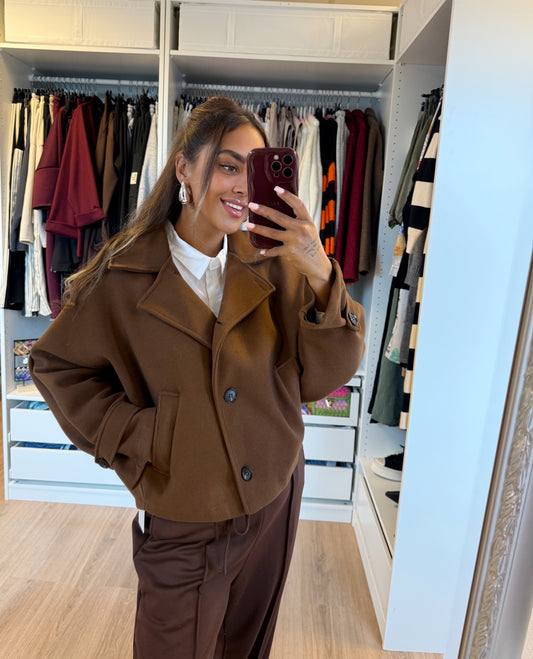 Benthe butterfly trenchcoat choco