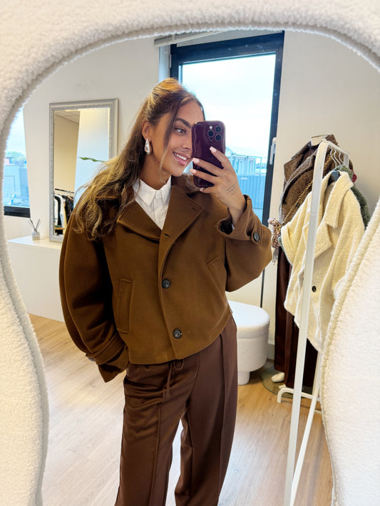 Benthe butterfly trenchcoat choco