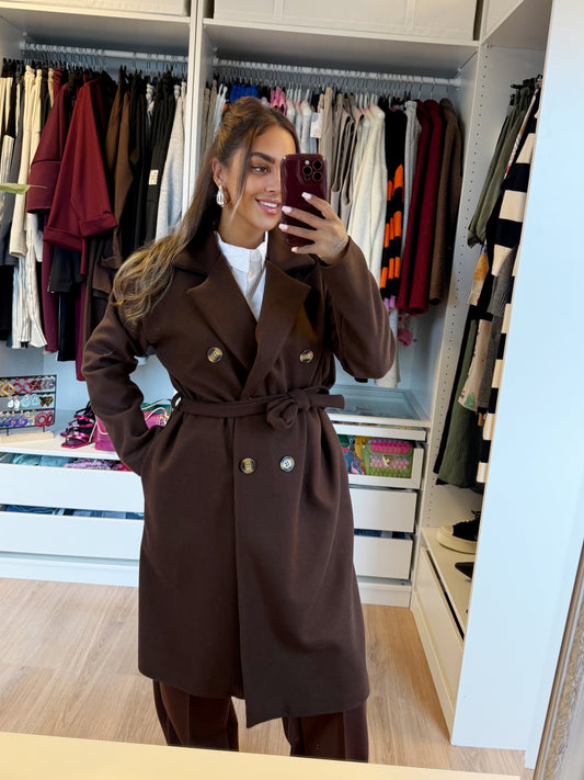 Yara trenchcoat choco