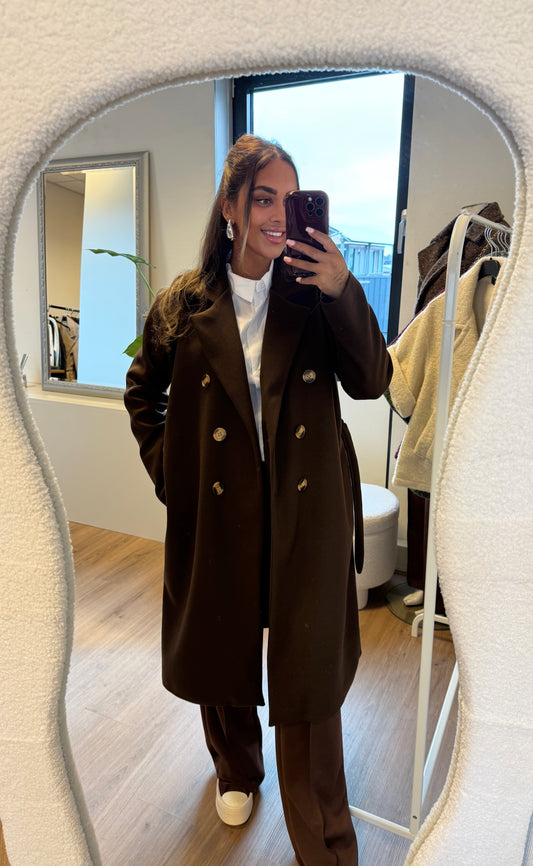 Yara trenchcoat choco