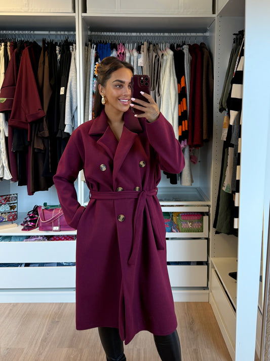 Yara trenchcoat bordeaux