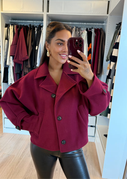 Benthe butterfly trenchcoat bordeaux