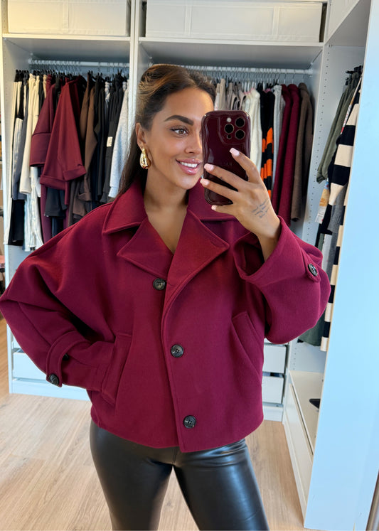 Benthe butterfly trenchcoat bordeaux