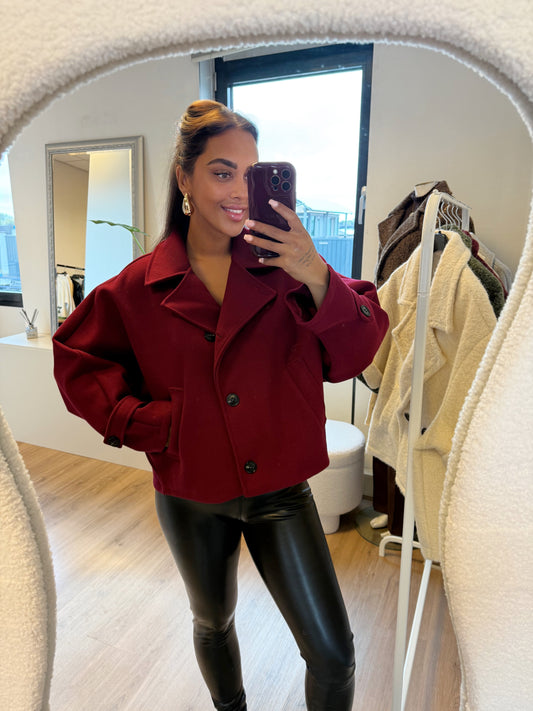 Benthe butterfly trenchcoat bordeaux