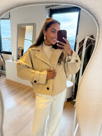 Benthe butterfly trenchcoat beige