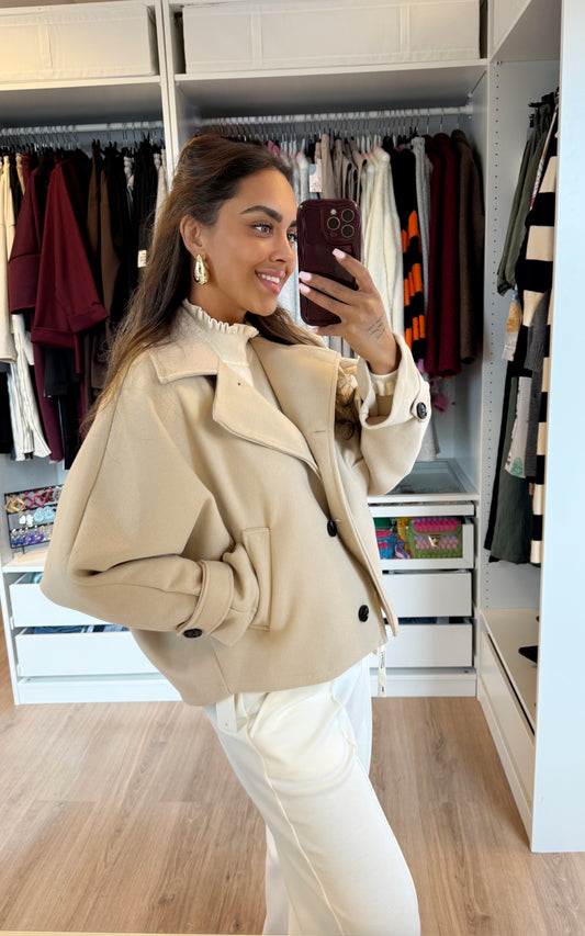 Benthe butterfly trenchcoat beige