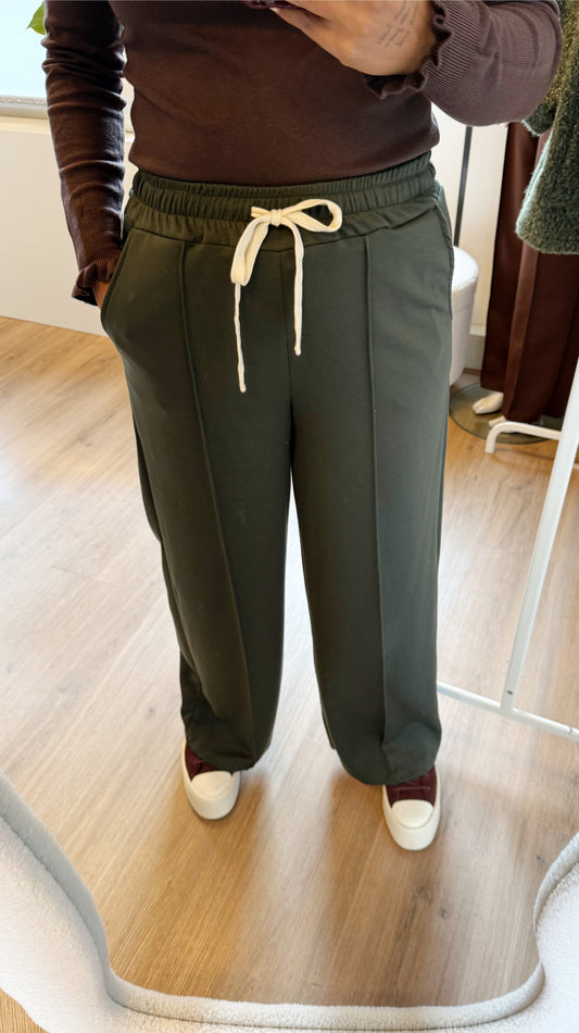 Tailored jogger straight fit army