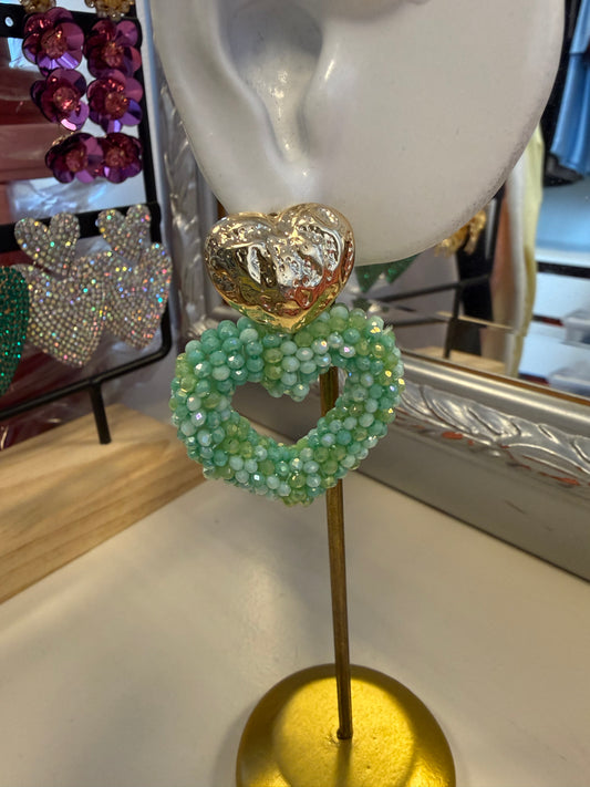 Earrings Way To My Heart - Mintgreen