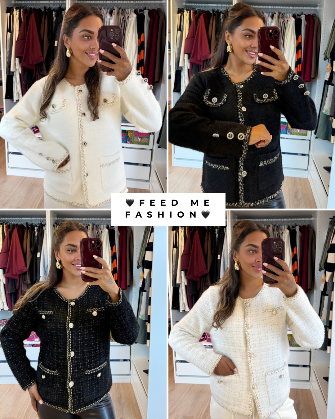 Eleonore elegant vest offwhite